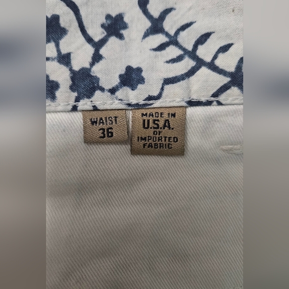 BILLS KHAKIS Light blue/navy printed parker shorts. Size 36 NWT - Picture 3 of 12